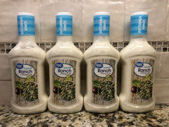 4 Bottles of Great Value Buttermilk Ranch Salad Dressing & Dip, 16 oz