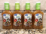 4 BOTTLES Great Value Fat Free House Italian Salad Dressing 16 oz FREE SHIP