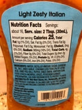 4 Bottles of Great Value Light Zesty Italian Salad Dressing, 16 oz