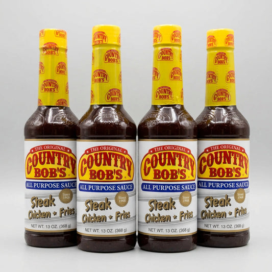 Country Bob's All Purpose BBQ Sauce for Steak, Chicken & Fries, 13 oz