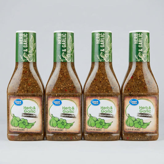 4 Bottles of Great Value Herb & Garlic Marinade, 12.25 oz