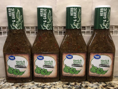 4 BOTTLES Great Value Herb & Garlic Marinade 12.25 oz Meat Grill FREE SHIP