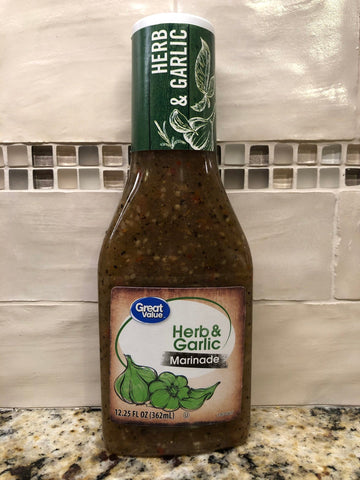 4 BOTTLES Great Value Herb & Garlic Marinade 12.25 oz Meat Grill