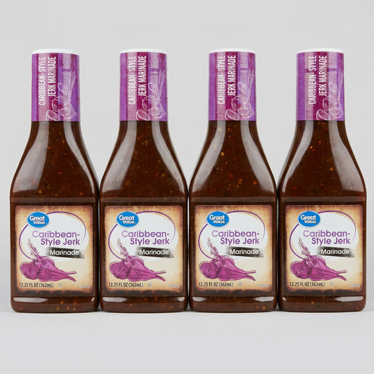 4 Bottles of Great Value Caribbean Style Jerk Marinade, 12.25 oz