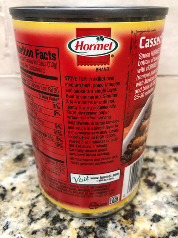 Hormel Chicken in Chili Sauce Tamales, 15 oz