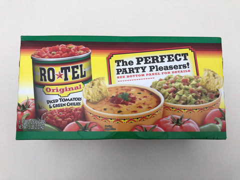 8 ROTEL Original Diced Tomatoes and Green Chilies 10 oz Cans FREE SHIP RO*TEL