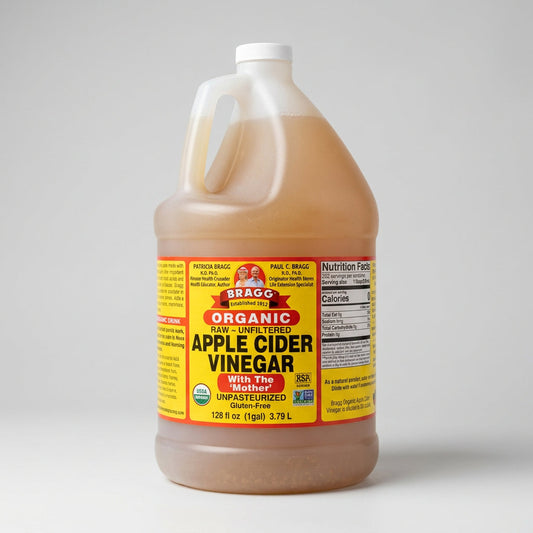 1 Gallon Bragg Organic Apple Cider Vinegar with Mother Raw Unfiltered