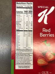 Kellogg's Special K Breakfast Cereal Red Berries 43 oz 2 Bags Strawberry