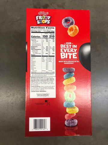 Kellogg's Froot Loops Cereal, 43.6 oz