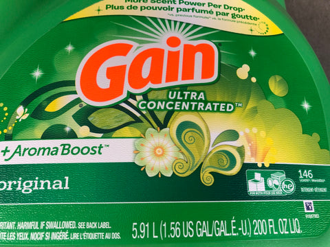 Gain + AromaBoost Ultra Concentrated Liquid Laundry Detergent Original 146 loads 200 oz