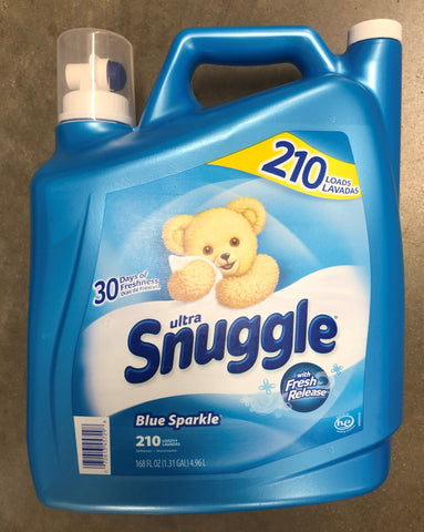 Snuggle Blue Sparkle Fabric Softener 168 oz 210 loads Washing