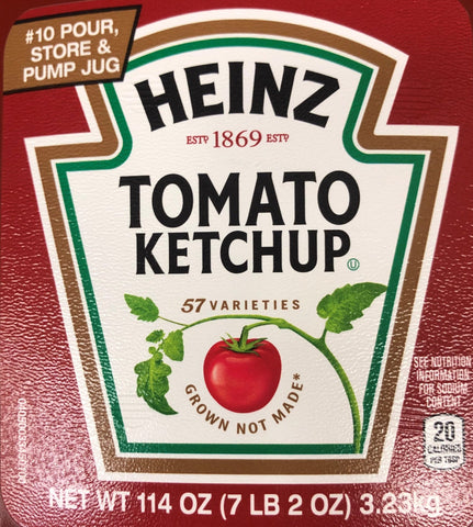 2 Jugs of Heinz Tomato Ketchup, 114 oz