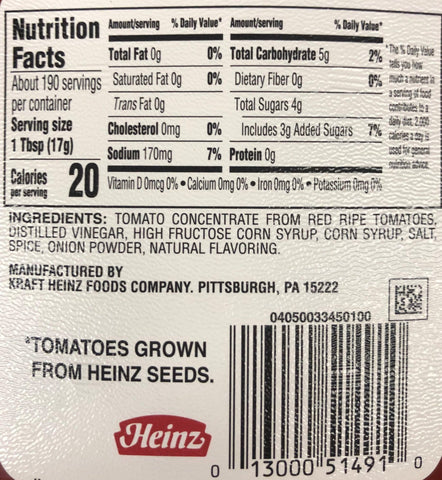 2 Jugs of Heinz Tomato Ketchup, 114 oz