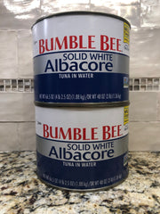 2 Cans of Bumble Bee Solid White Albacore Tuna in Water, 66.5 oz