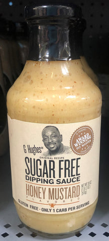 G Hughes Sugar Free Honey Mustard Dipping Sauce 18 oz Bottle Chicken Dip