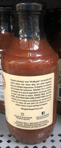 G Hughes Sugar Free Original Smokehouse BBQ Sauce, 18 oz