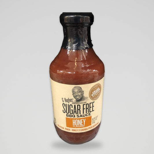 G Hughes Sugar Free Smokehouse Honey BBQ Sauce, 18 oz