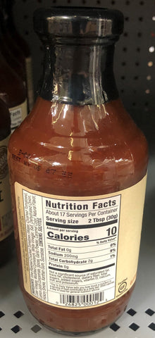 G Hughes Sugar Free Smokehouse Honey BBQ Sauce, 18 oz