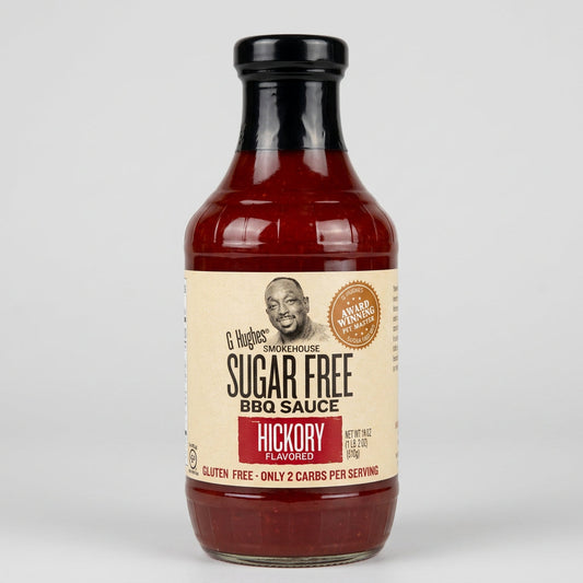 G Hughes Sugar Free Smokehouse Hickory Flavored BBQ Sauce, 18 oz