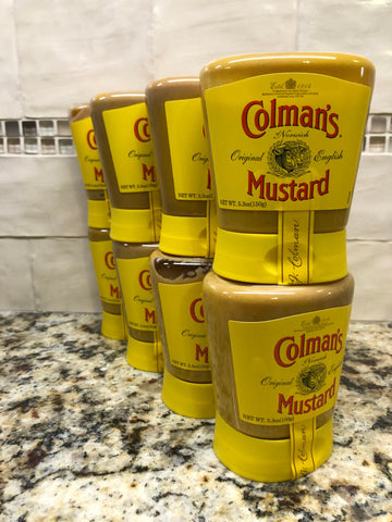 8 Bottles Colman's of Norwich Original Mustard 5.3 oz English Sandwich Condiments