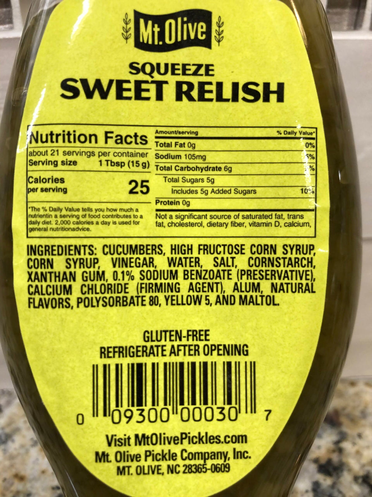 Mount Olive Squeeze Sweet Pickle Relish, 10 oz