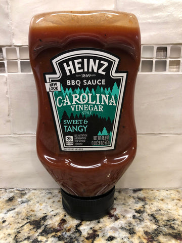 4 BOTTLES Heinz Carolina Vinegar Style Tangy BBQ Sauce, 18.6 oz Dip Barbecue Pork NC