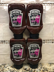 4 BOTTLES Heinz Memphis Style Sweet & Spicy BBQ Sauce, 20.4 oz Dip Barbecue