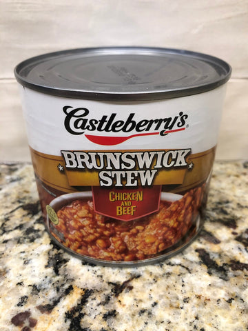 4 CANS Castleberry's Brunswick Stew Chicken And Beef 20 oz Can Soup FREE SHIP