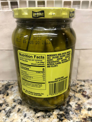 3 Jars of Mount Olive Pickled Mild Okra, 16 oz