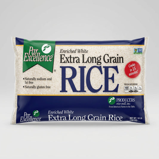 10 Pounds Bulk Par Excellence Extra Long Grain Rice 10 lb