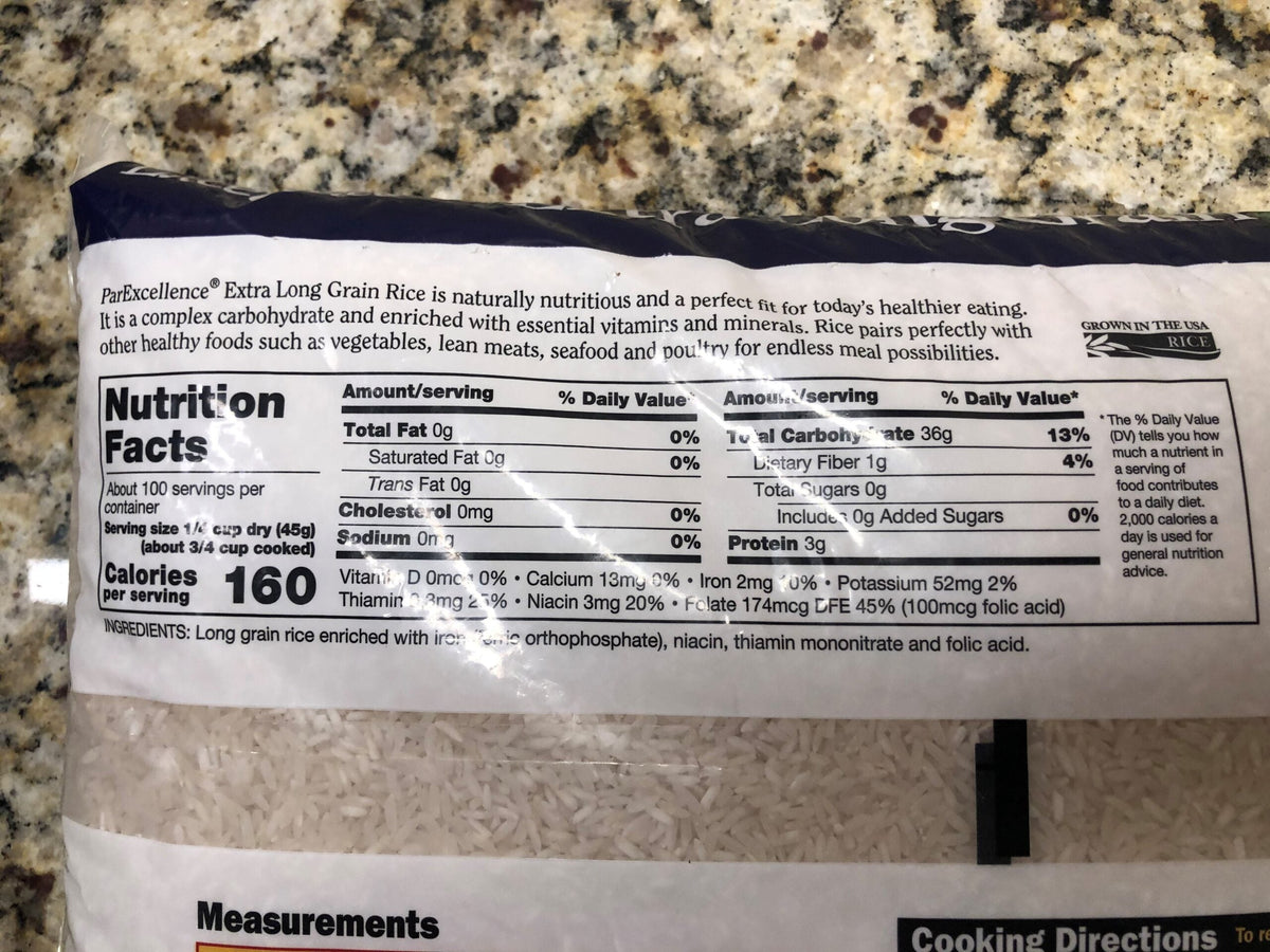 10 Pounds Bulk Par Excellence Extra Long Grain Rice 10 lb