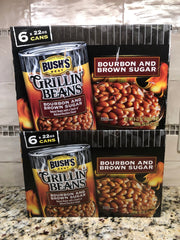 12 Cans Bush's Grillin' Baked Beans Bourbon and Brown Sugar 22 oz (Copy)