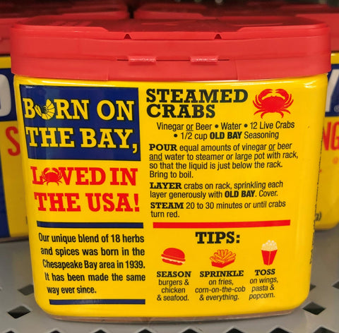 FOUR OLD BAY Seasoning 6 oz shaker low country boil fish shrimp crab chicken