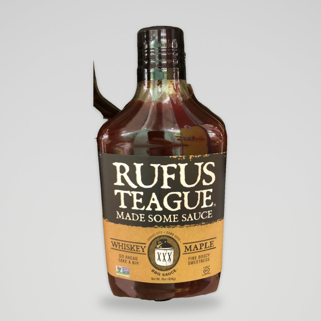 Rufus Teague Made Some Whiskey Maple BBQ Sauce, 16 oz