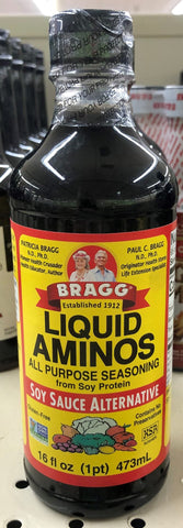 2 Bottles Bragg All Natural Liquid Aminos All Purpose Seasoning Soy Substitute