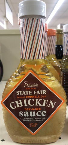 2 Bottles Salamida Original State Fair Famous Cornell Style Chicken BBQ Sauce