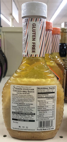2 Bottles Salamida Original State Fair Famous Cornell Style Chicken BBQ Sauce