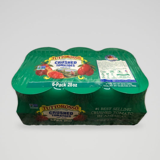 6 Cans of Tuttorosso 100 Percent Natural Crushed Tomatoes, 28 oz
