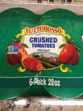 6 Cans of Tuttorosso 100 Percent Natural Crushed Tomatoes, 28 oz