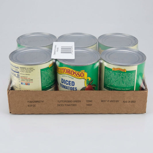 6 Cans of Tuttorosso 100 Percent Natural Diced Tomatoes, 28 oz