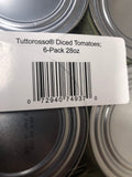 6 Cans of Tuttorosso 100 Percent Natural Diced Tomatoes, 28 oz