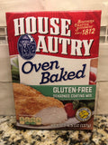 House Autry Oven Baked Gluten Free Seasoned Coating Mix 4.5 oz Box Flour