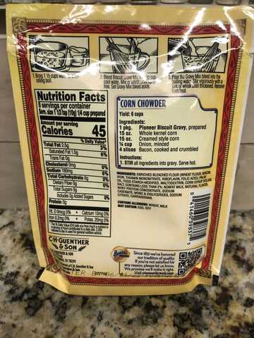 Pioneer Brand Biscuit Gravy Mix Sausage Flavored, 2.75 oz