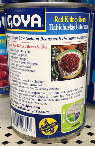 GOYA Red Kidney Beans 15.5 oz Can Habichuelas Coloradas salad rice soup