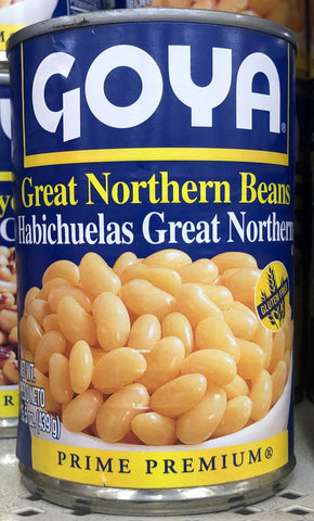 GOYA Great Northern Beans 15.5 oz Can Habichuelas stew rice soup salad