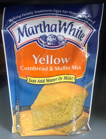 Martha White Yellow Cornbread & Muffin Mix 6.5 oz Just add Water or Milk!