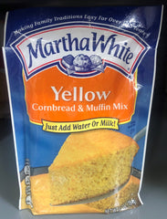 Martha White Yellow Cornbread & Muffin Mix 6.5 oz Just add Water or Milk!