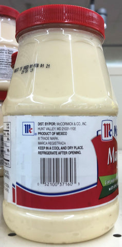McCormick Mayonesa Mayonnaise with Lime Juice, 28 oz