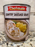 HUGE CAN Chef Mate Country Sausage Gravy 6 lb 9oz Chefmate Biscuits Libbys