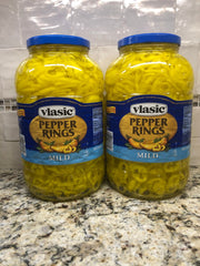 2 GALLONS Vlasic Deli Style MILD Banana Pepper Rings 3.8L Pickles FREE SHIP